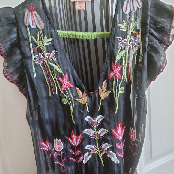 Beaded and Embroidered Not So Serious Dress from Anthropologie - Picture 15 of 16